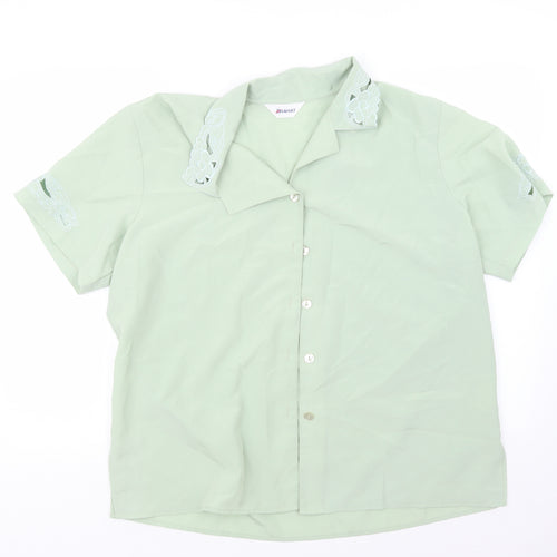 Damart Womens Green   Basic Button-Up Size 20