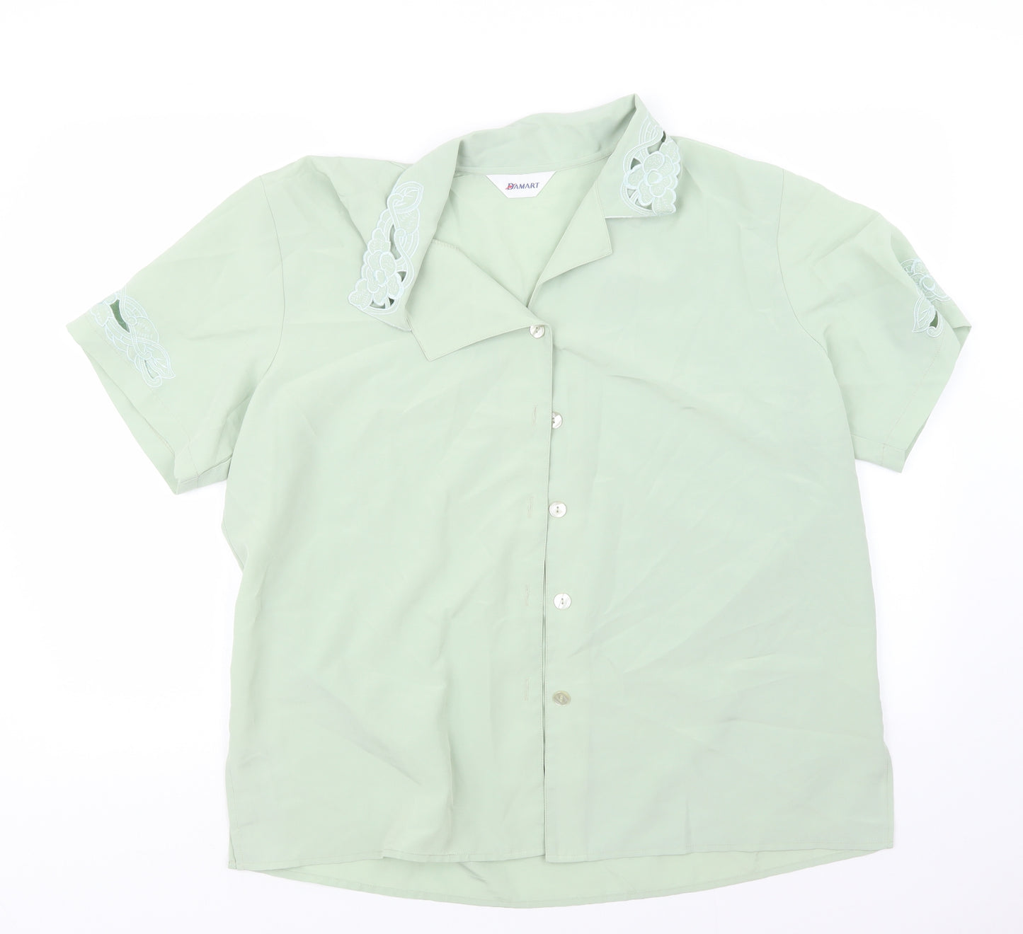 Damart Womens Green   Basic Button-Up Size 20