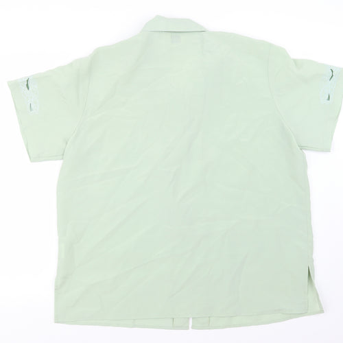 Damart Womens Green   Basic Button-Up Size 20
