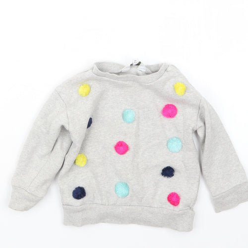 Outfit Girls Grey   Pullover Jumper Size 18-24 Months