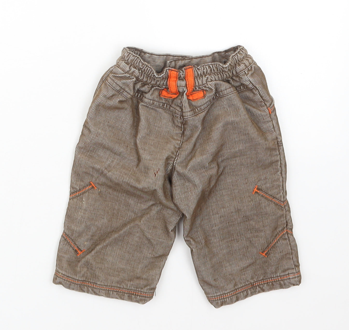 George Boys Brown   Cargo Trousers Size 3-6 Months