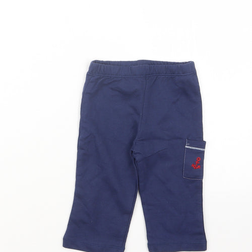 Preworn Boys Blue   Capri Trousers Size 9 Months