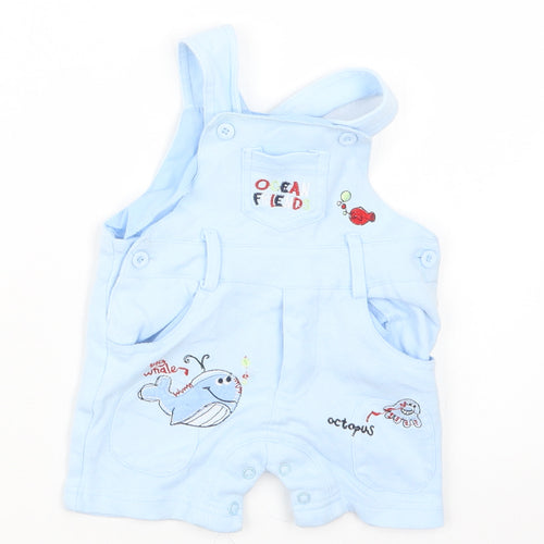 Babytime Boys Blue   Dungaree Outfit/Set Size 3-6 Months
