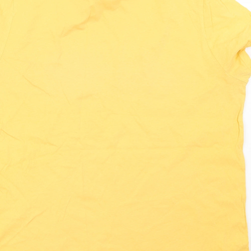 Primark Womens Yellow   Basic T-Shirt Size 14