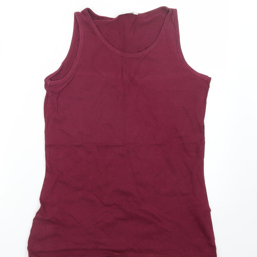 Just Me Womens Purple   Basic Tank Size 16