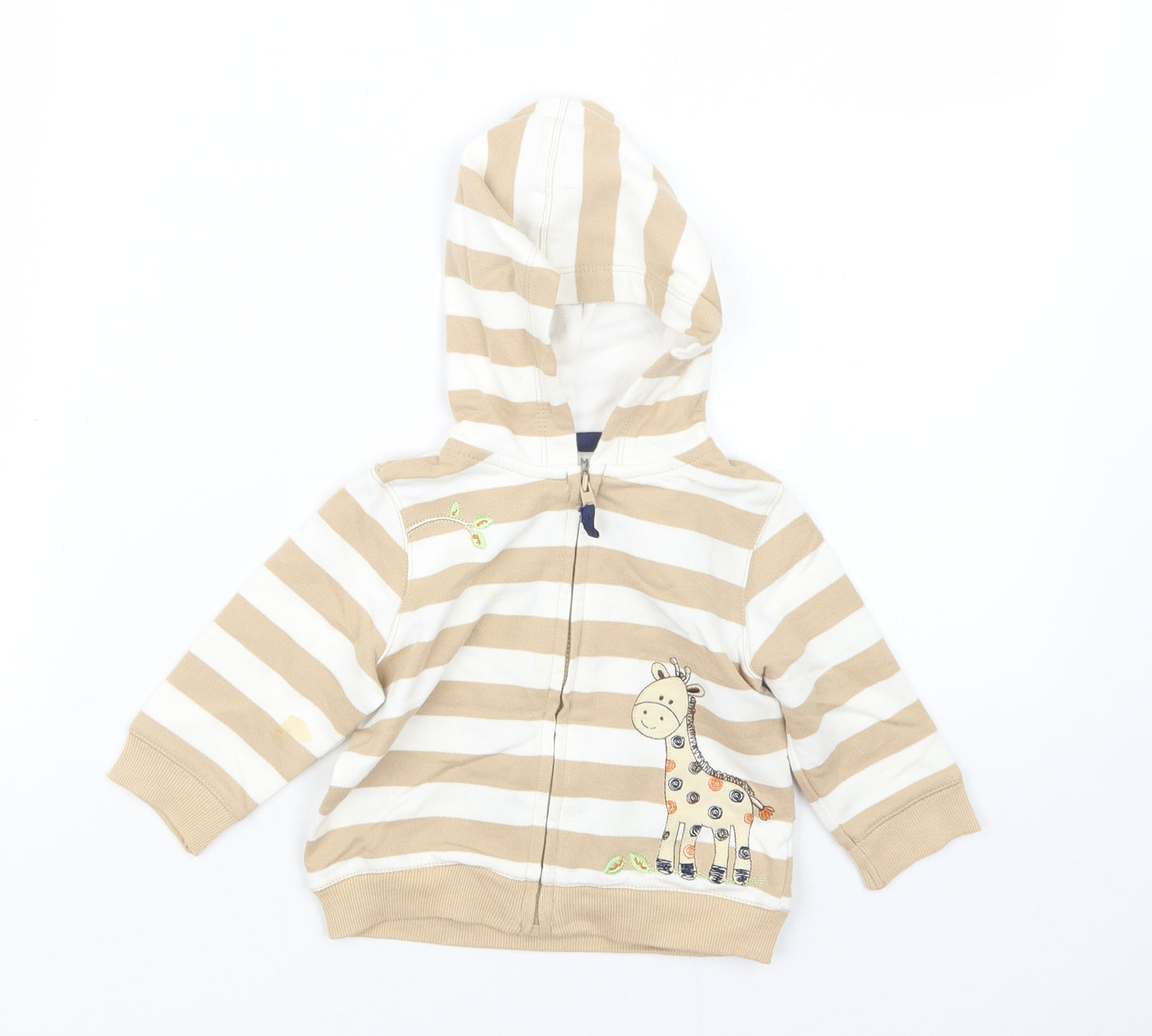 Little Me Boys Beige Striped  Jacket  Size 6-9 Months