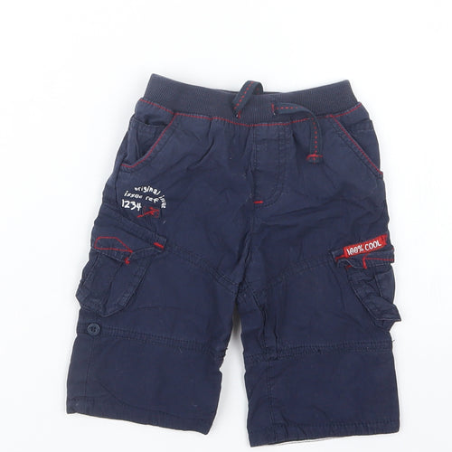 TU Boys Blue   Cropped Trousers Size 3-6 Months