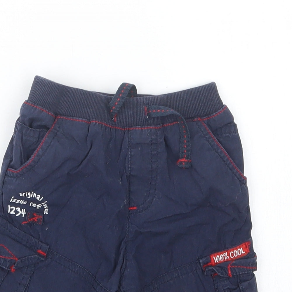 TU Boys Blue   Cropped Trousers Size 3-6 Months