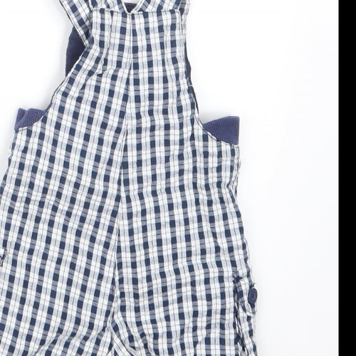 TU Boys Blue Check  Dungaree Outfit/Set Size 3-6 Months