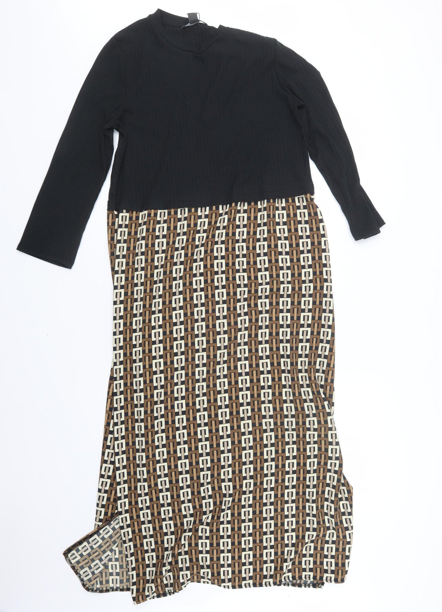 Primark Womens Black   T-Shirt Dress  Size 12