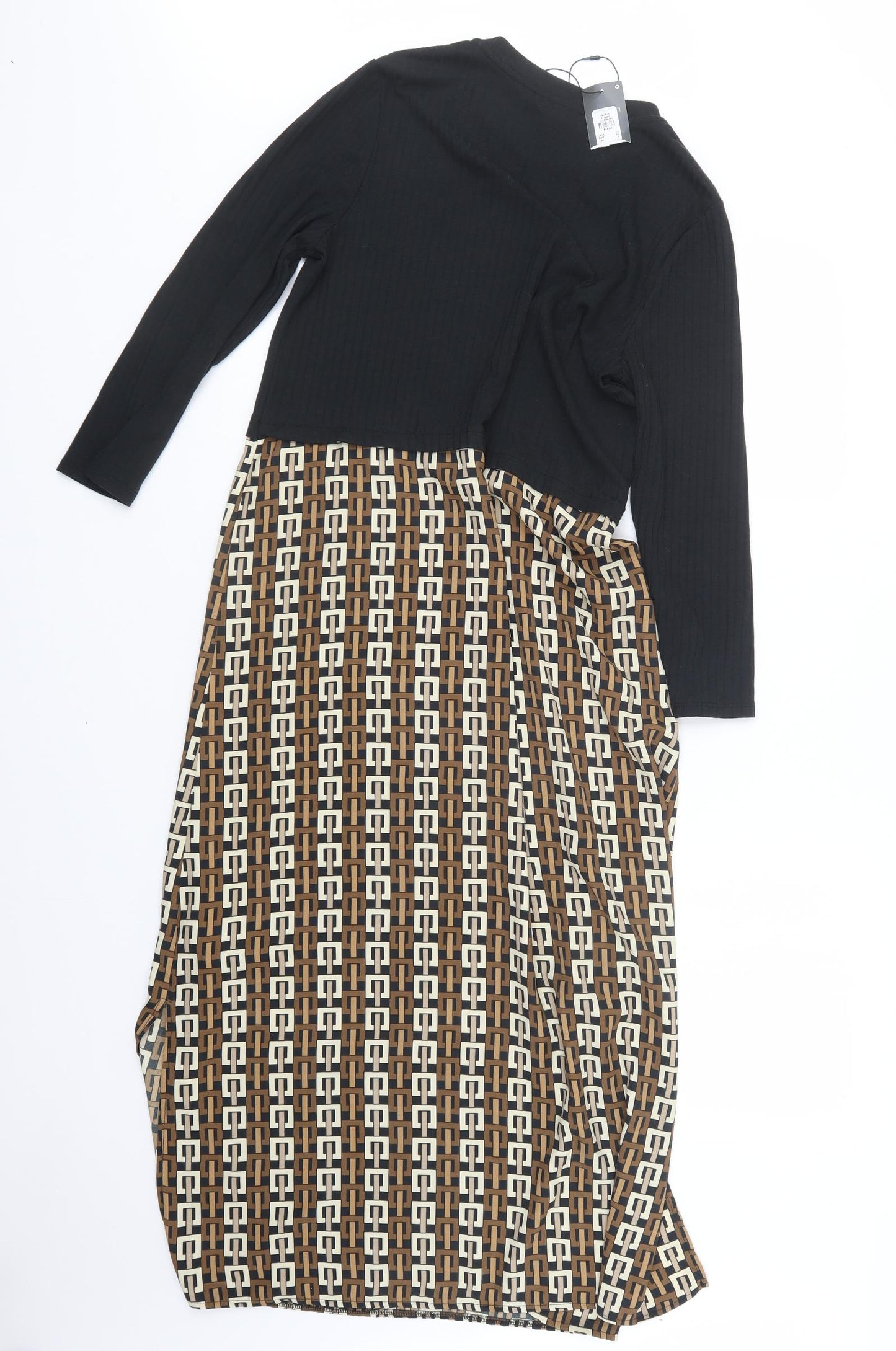Primark Womens Black   T-Shirt Dress  Size 12