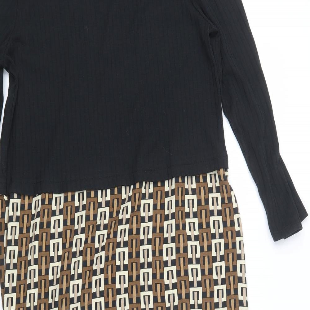 Primark Womens Black   T-Shirt Dress  Size 12