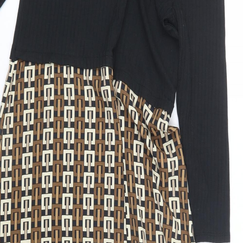 Primark Womens Black   T-Shirt Dress  Size 12