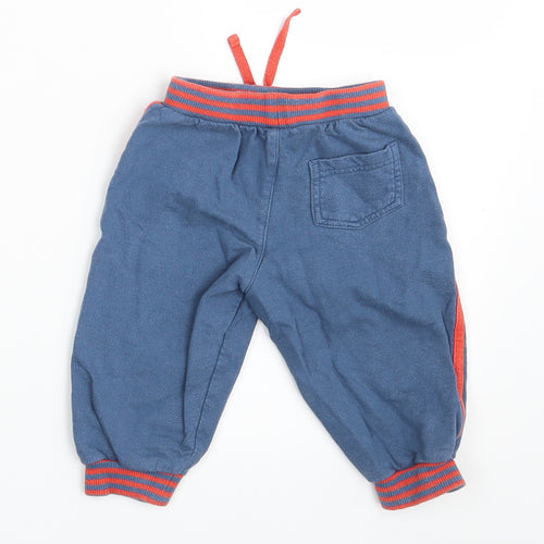 TU Baby Blue   Jogger Trousers Size 9-12 Months  - Waist 16in; Inside  leg 8in