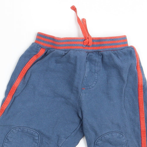 TU Baby Blue   Jogger Trousers Size 9-12 Months  - Waist 16in; Inside  leg 8in