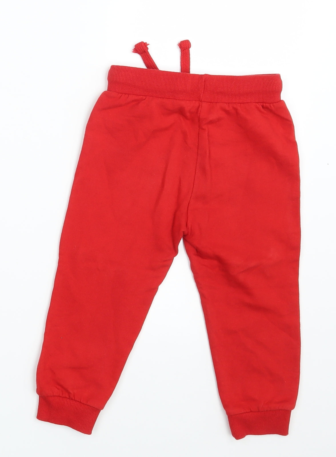 Disney Girls Red   Jogger Leggings Size 18-24 Months  - Waist 18in; Inside leg 12in