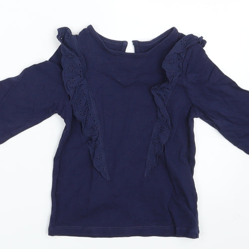 F&F Girls Blue   Basic T-Shirt Size 24 Months