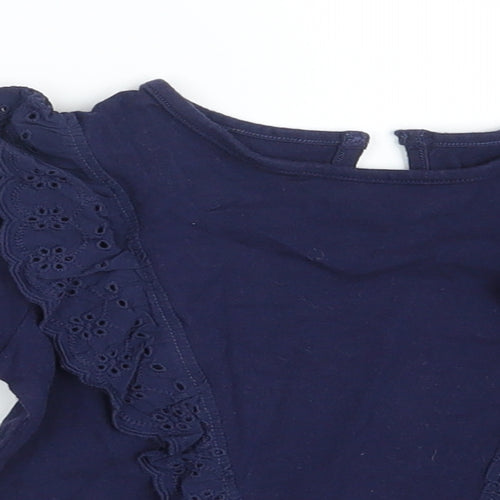 F&F Girls Blue   Basic T-Shirt Size 24 Months