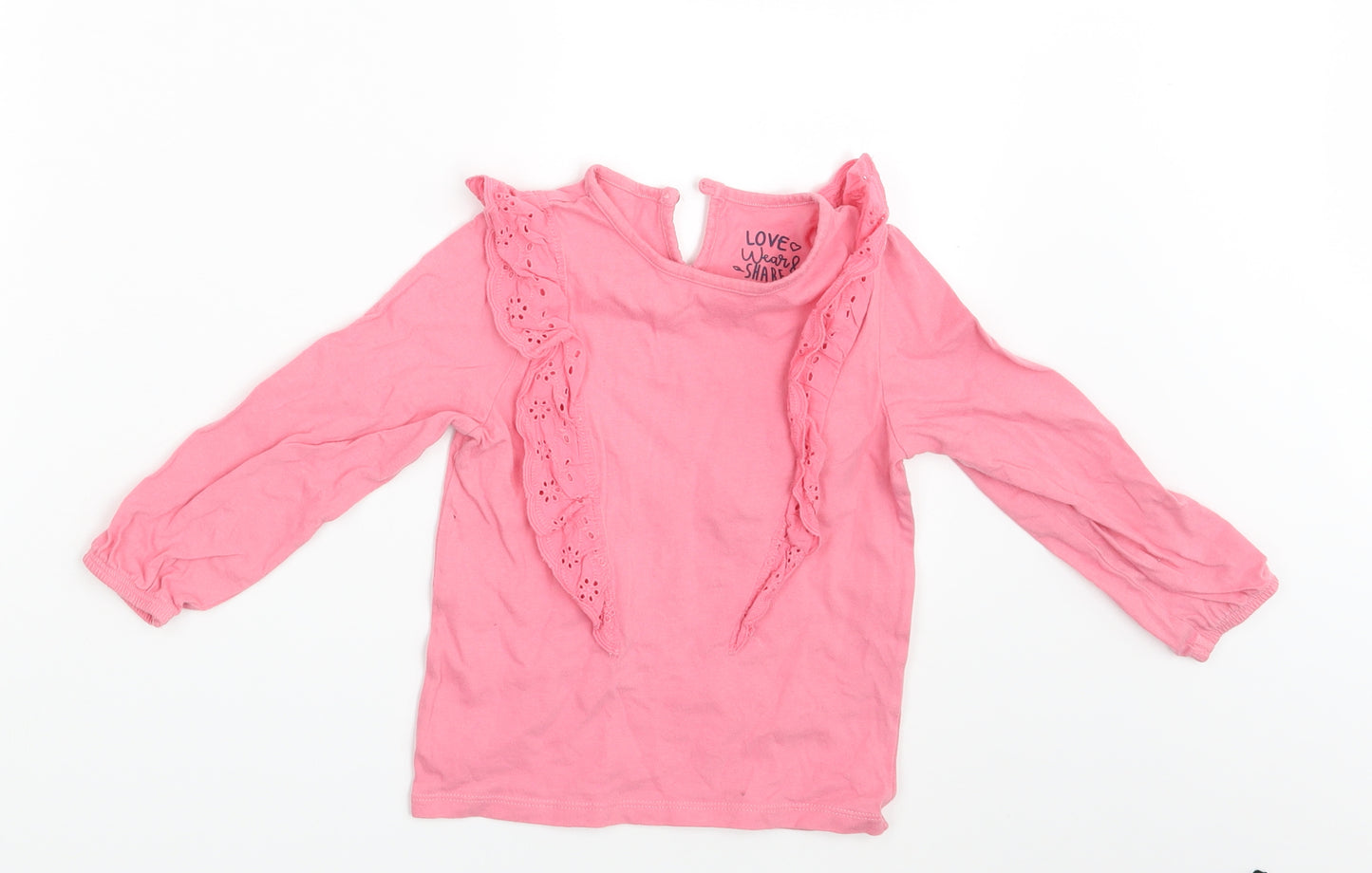 F&F Girls Pink   Basic T-Shirt Size 24 Months
