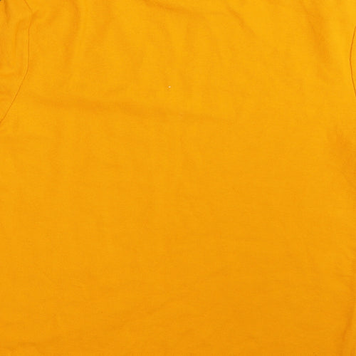 River Island Mens Yellow Striped   T-Shirt Size L