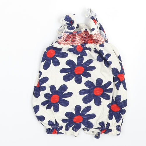 NEXT Girls Ivory Floral  Basic T-Shirt Size 3-6 Months