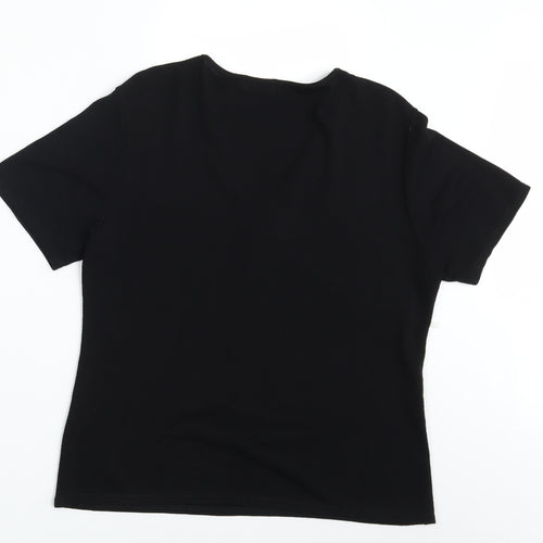 Sonic Womens Black   Basic T-Shirt Size 16