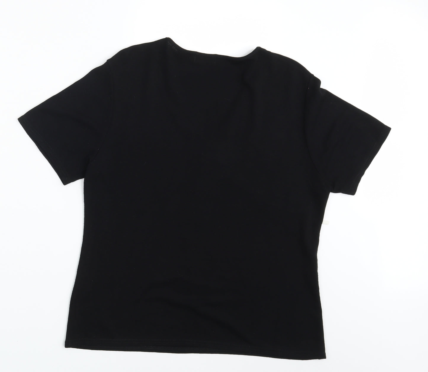 Sonic Womens Black   Basic T-Shirt Size 16