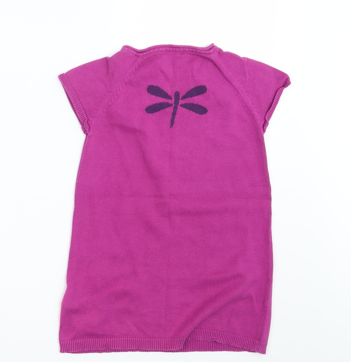 Vertbaudet Girls Purple   Pullover Jumper Size 4 Years