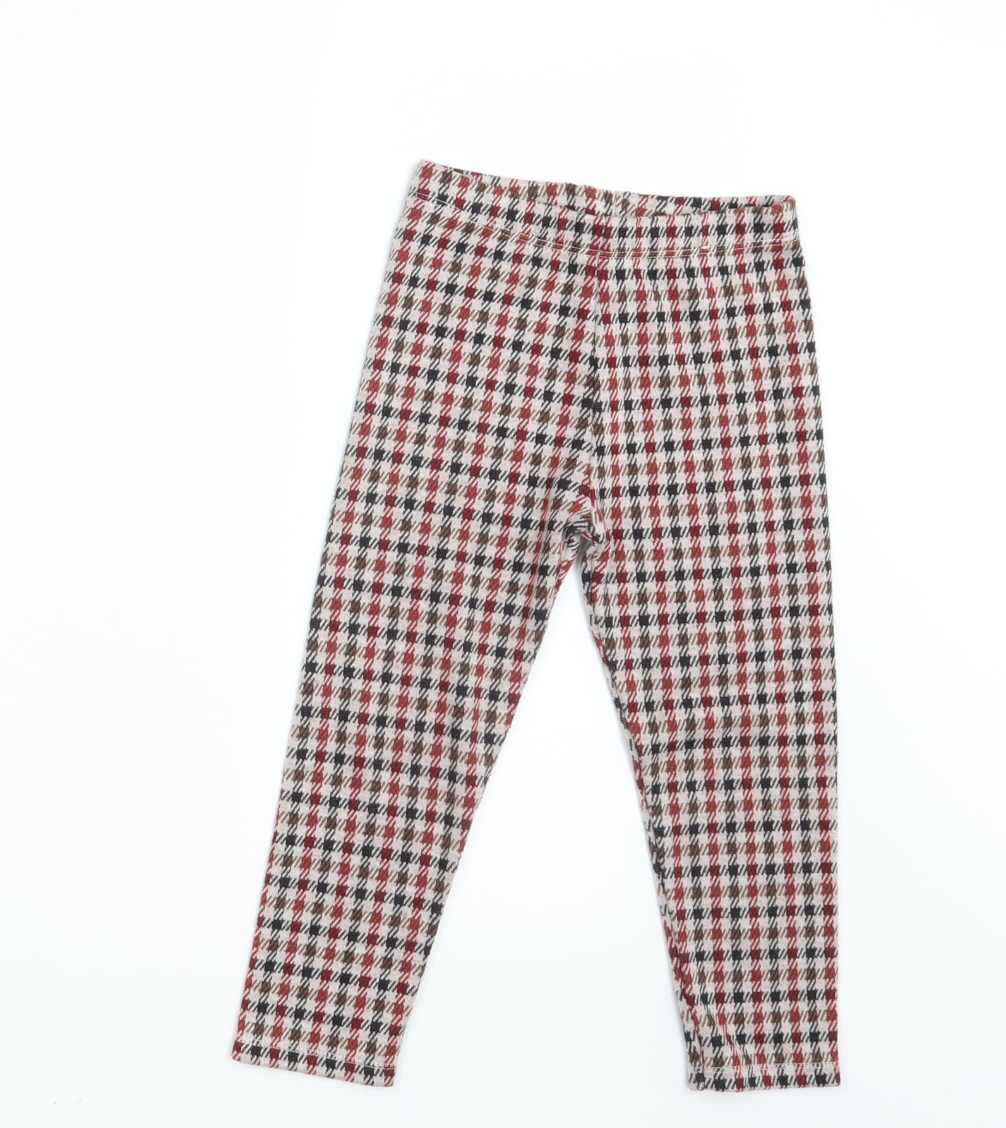 George Girls Multicoloured Plaid  Jegging Trousers Size 4-5 Years - Waist 18in;inside leg 14in