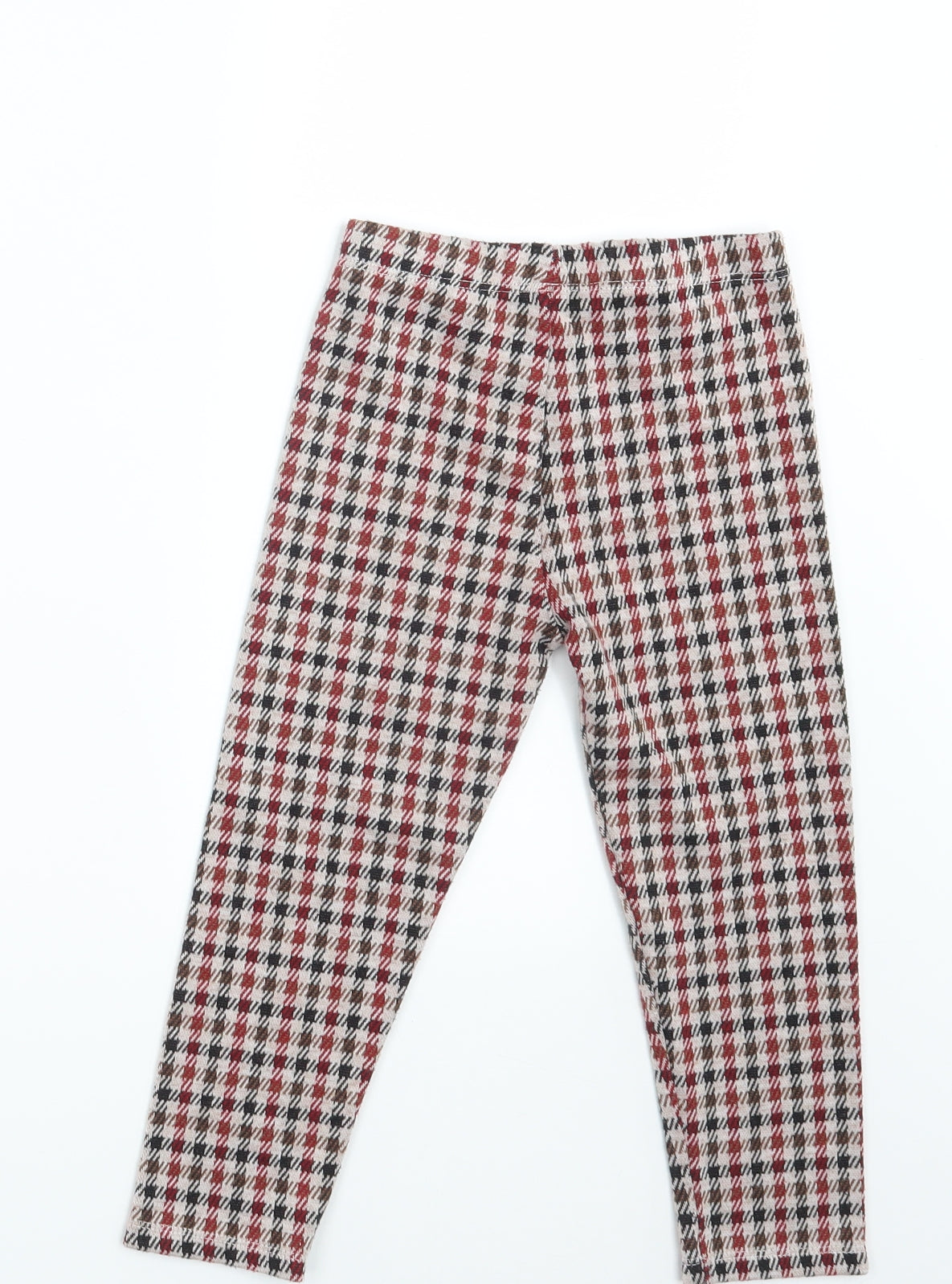 George Girls Multicoloured Plaid  Jegging Trousers Size 4-5 Years - Waist 18in;inside leg 14in
