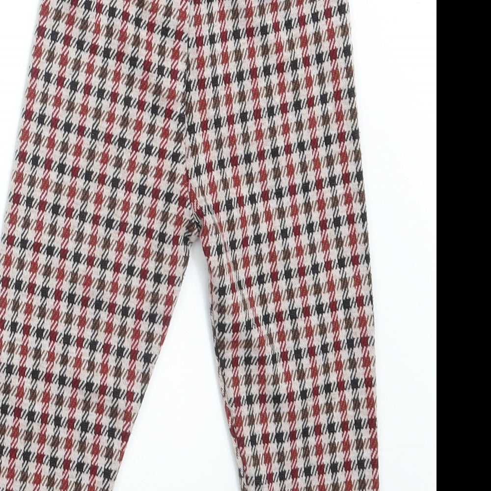 George Girls Multicoloured Plaid  Jegging Trousers Size 4-5 Years - Waist 18in;inside leg 14in