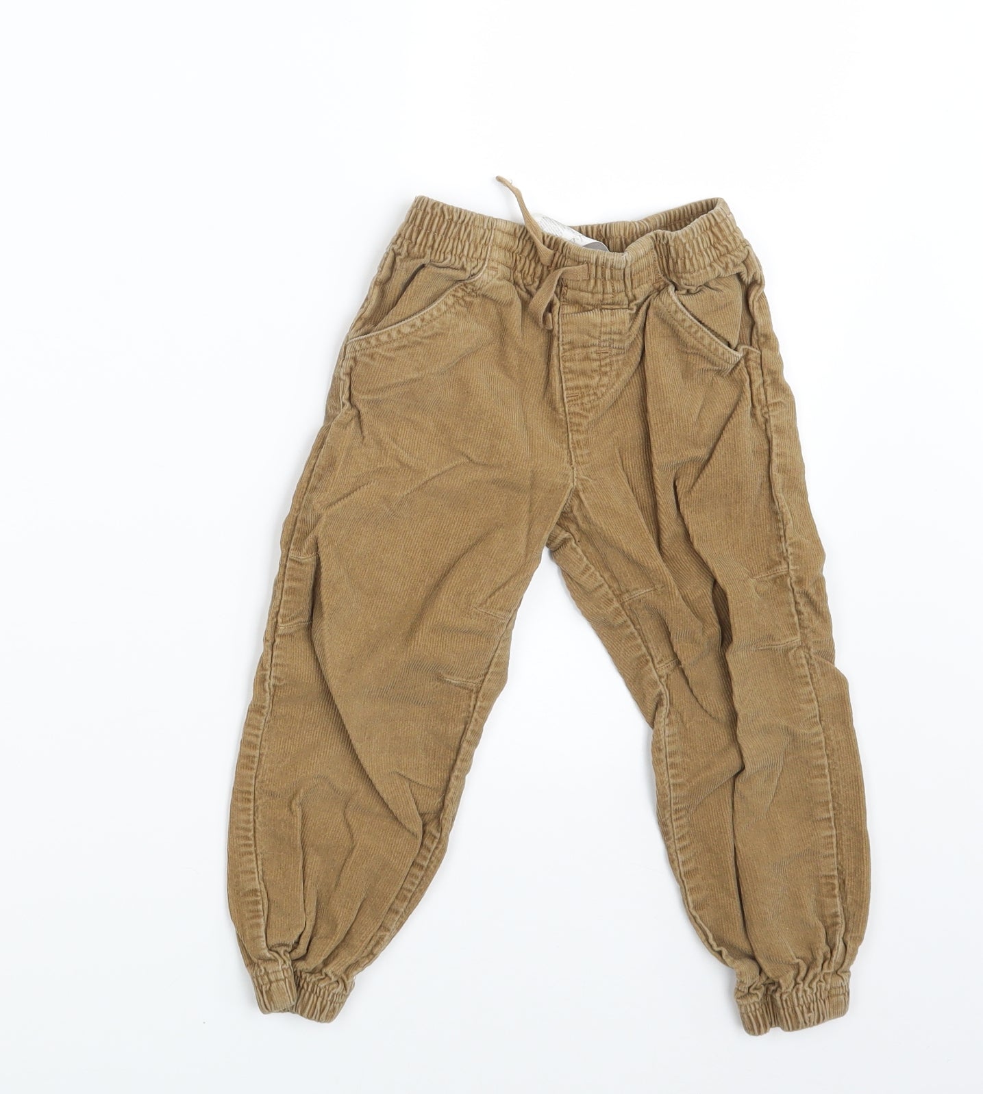 Costco Boys Brown  Corduroy Capri Trousers Size 3 Years - Waist 16in; Inside  leg 13in