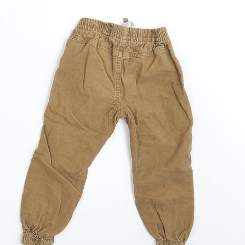 Costco Boys Brown  Corduroy Capri Trousers Size 3 Years - Waist 16in; Inside  leg 13in