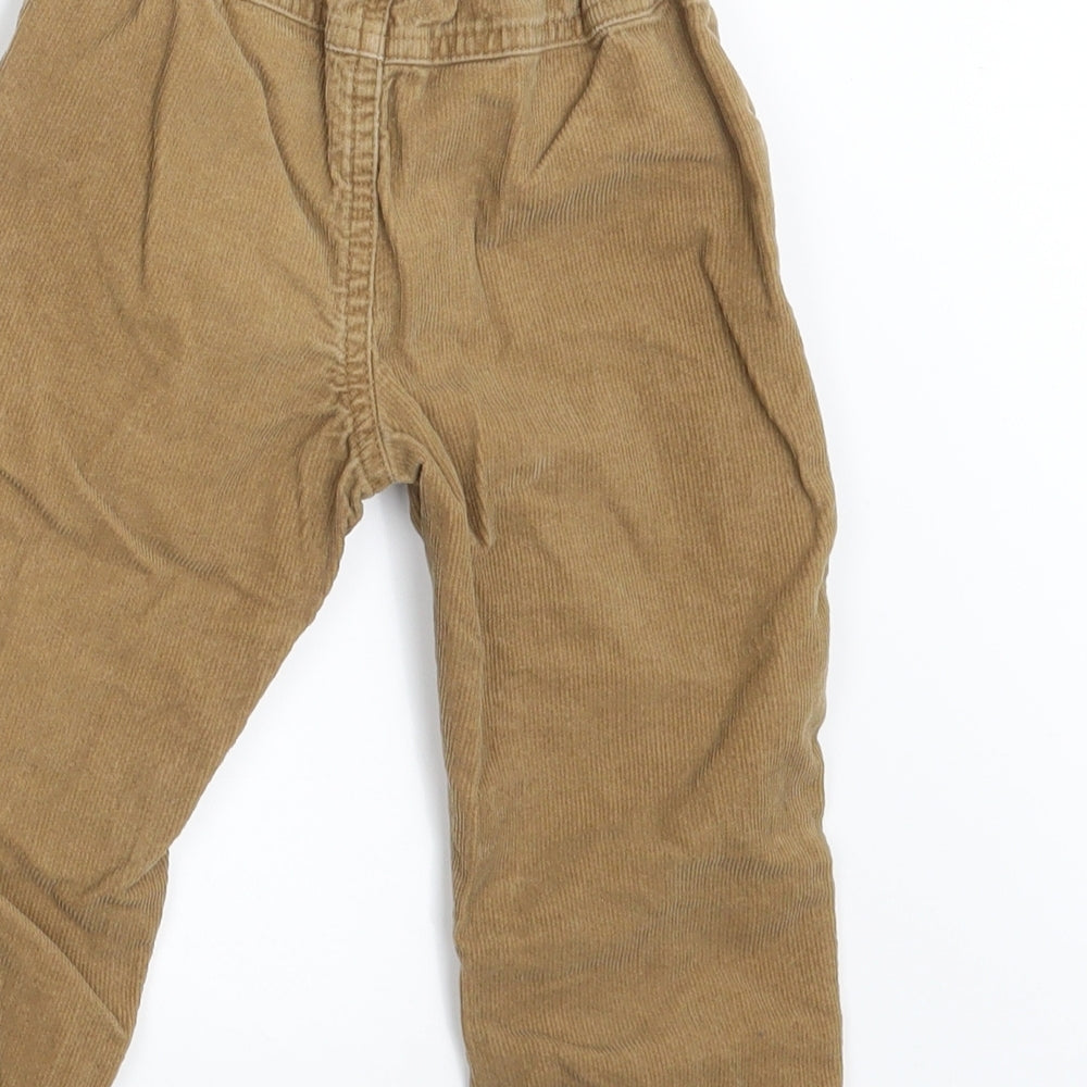 Costco Boys Brown  Corduroy Capri Trousers Size 3 Years - Waist 16in; Inside  leg 13in