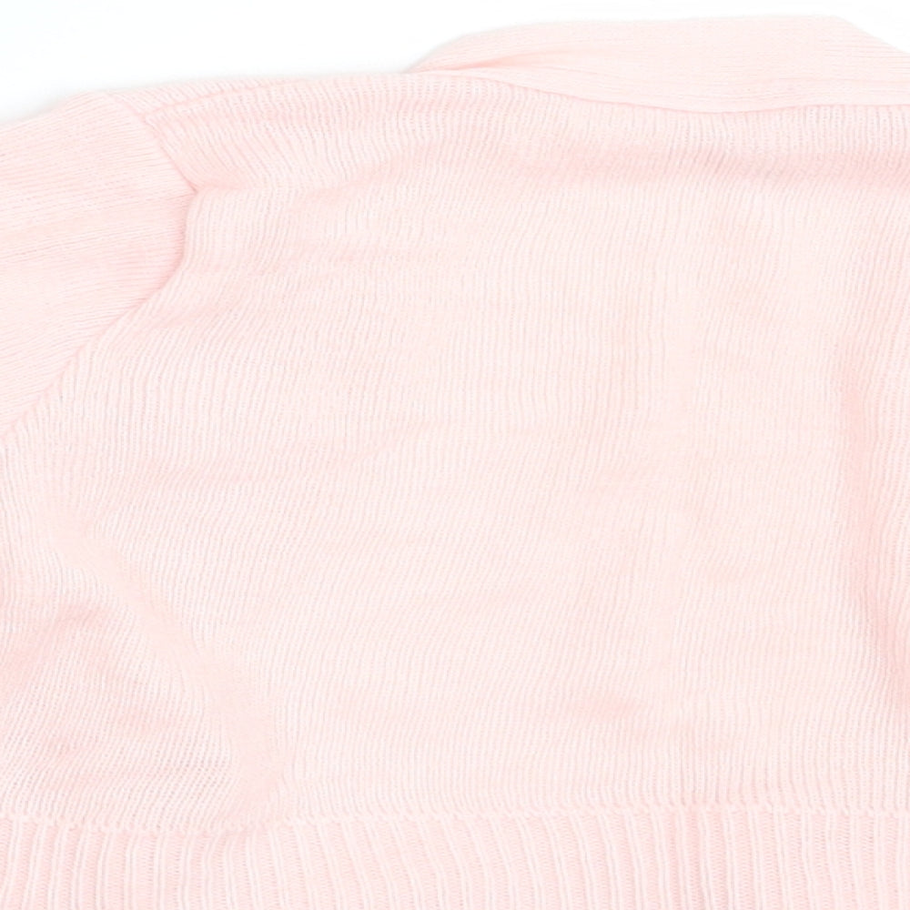 Little Ballerina Academy` Girls Pink   Cardigan Jumper Size 5-6 Years