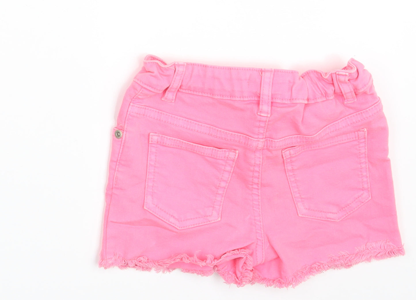 Blue Zoo Girls Pink  Denim Hot Pants Shorts Size 4-5 Years