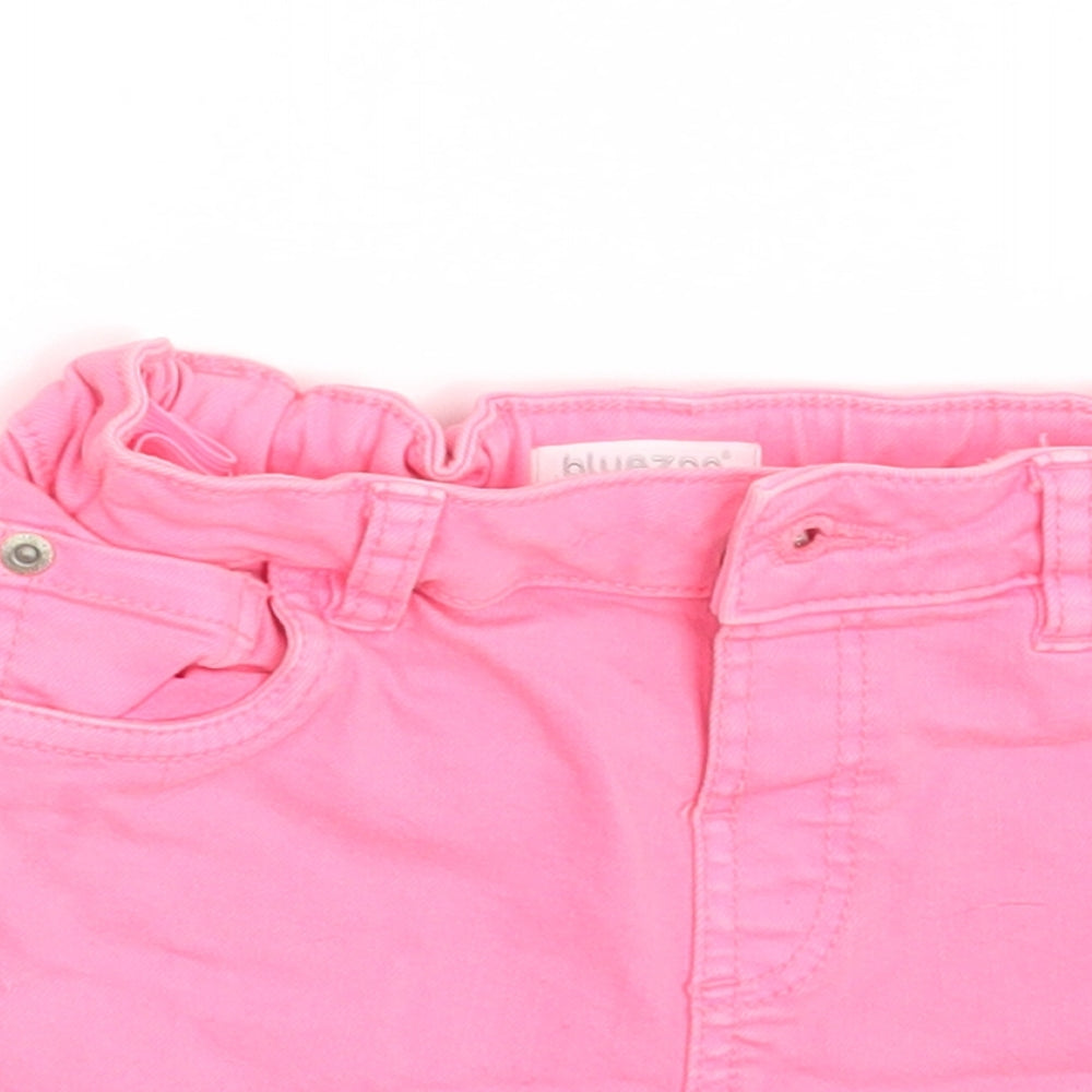 Blue Zoo Girls Pink  Denim Hot Pants Shorts Size 4-5 Years