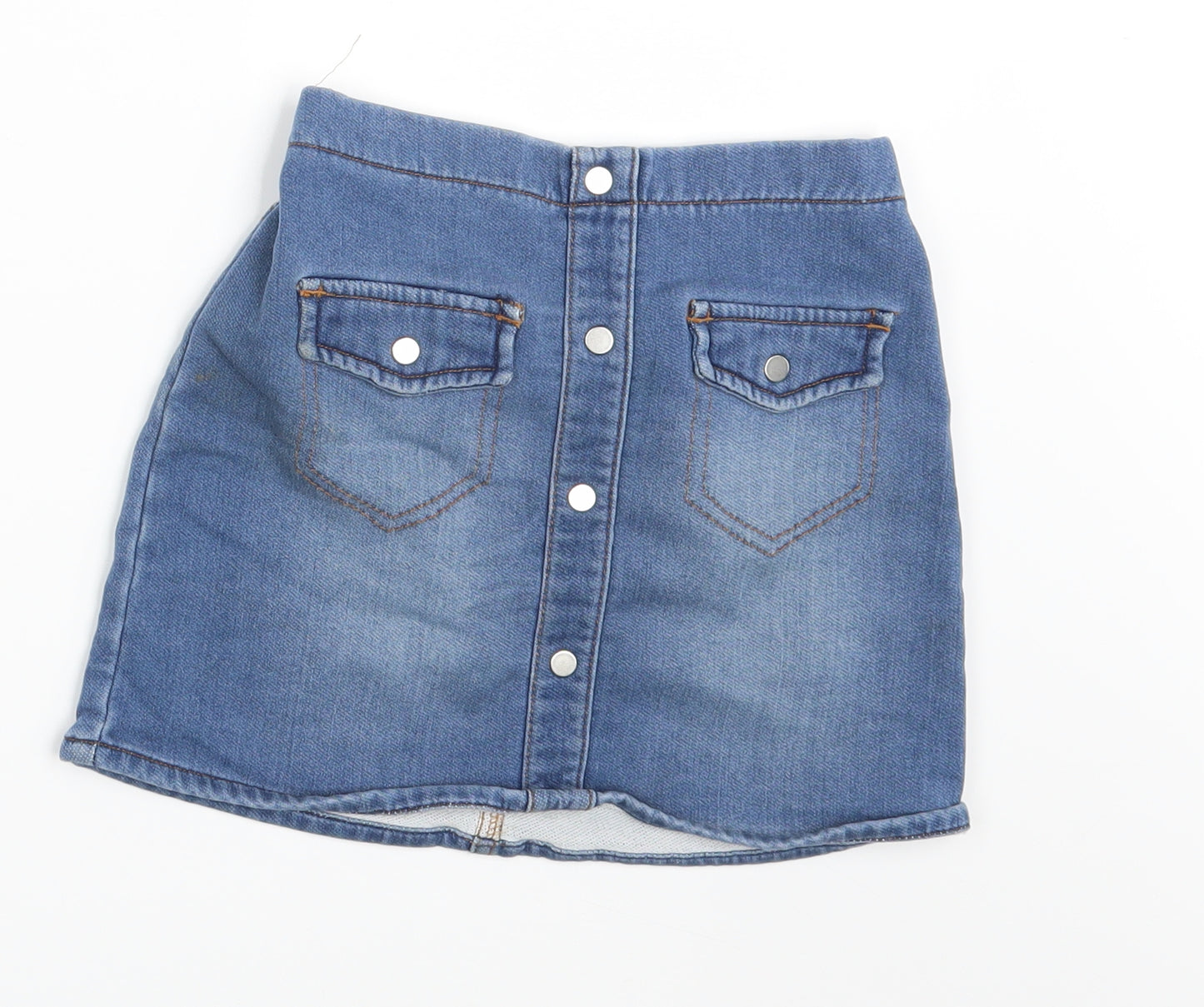 NEXT Girls Blue  Denim Mini Skirt Size 5-6 Years