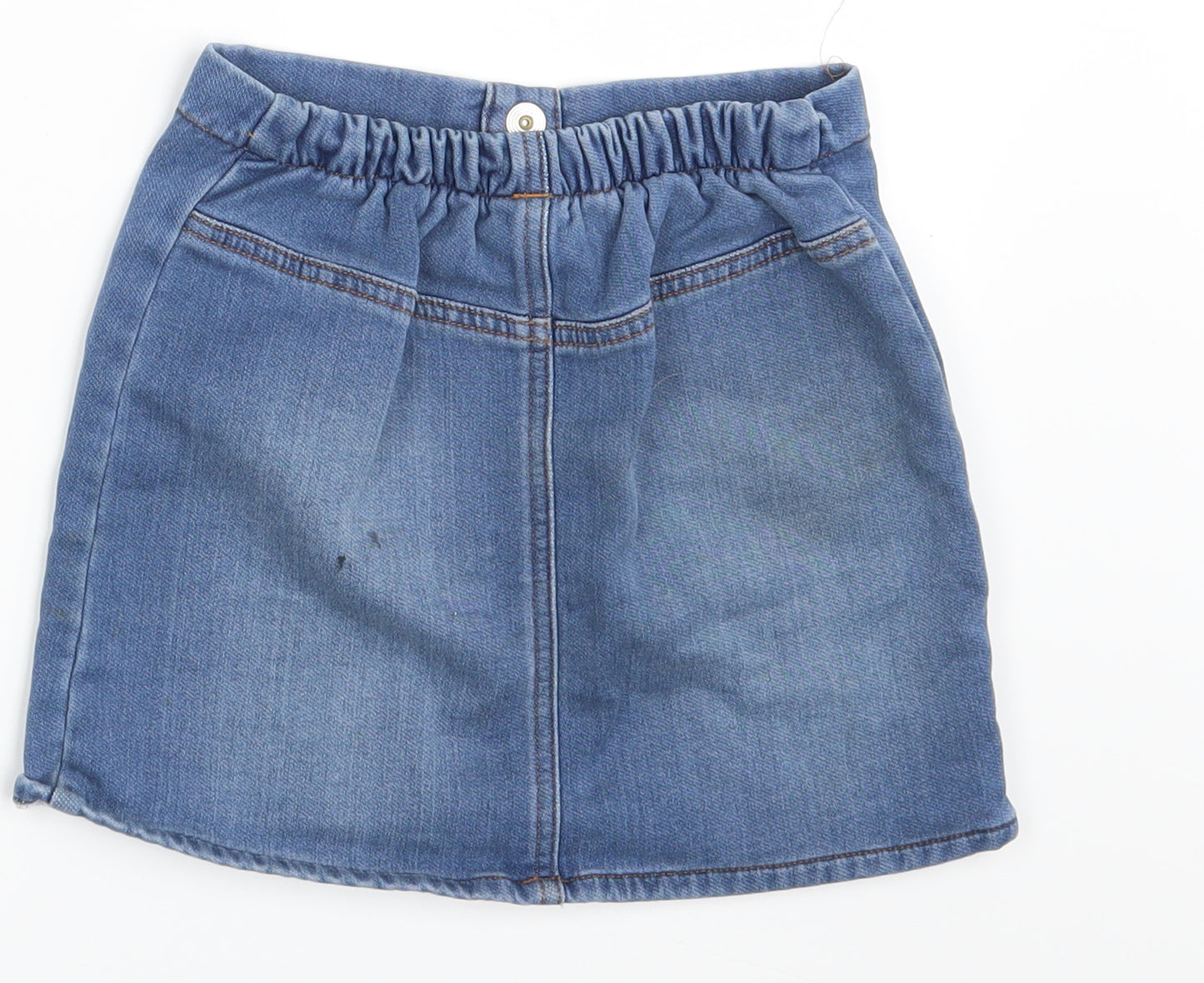 NEXT Girls Blue  Denim Mini Skirt Size 5-6 Years