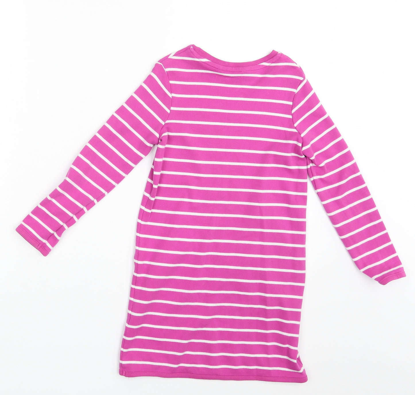 George Girls Pink Striped  T-Shirt Dress  Size 5-6 Years