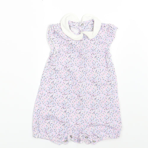 Mothercare Girls Multicoloured Floral  T-Shirt Dress  Size 3-6 Months