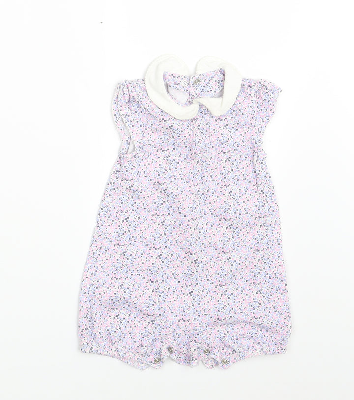 Mothercare Girls Multicoloured Floral  T-Shirt Dress  Size 3-6 Months
