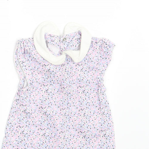 Mothercare Girls Multicoloured Floral  T-Shirt Dress  Size 3-6 Months