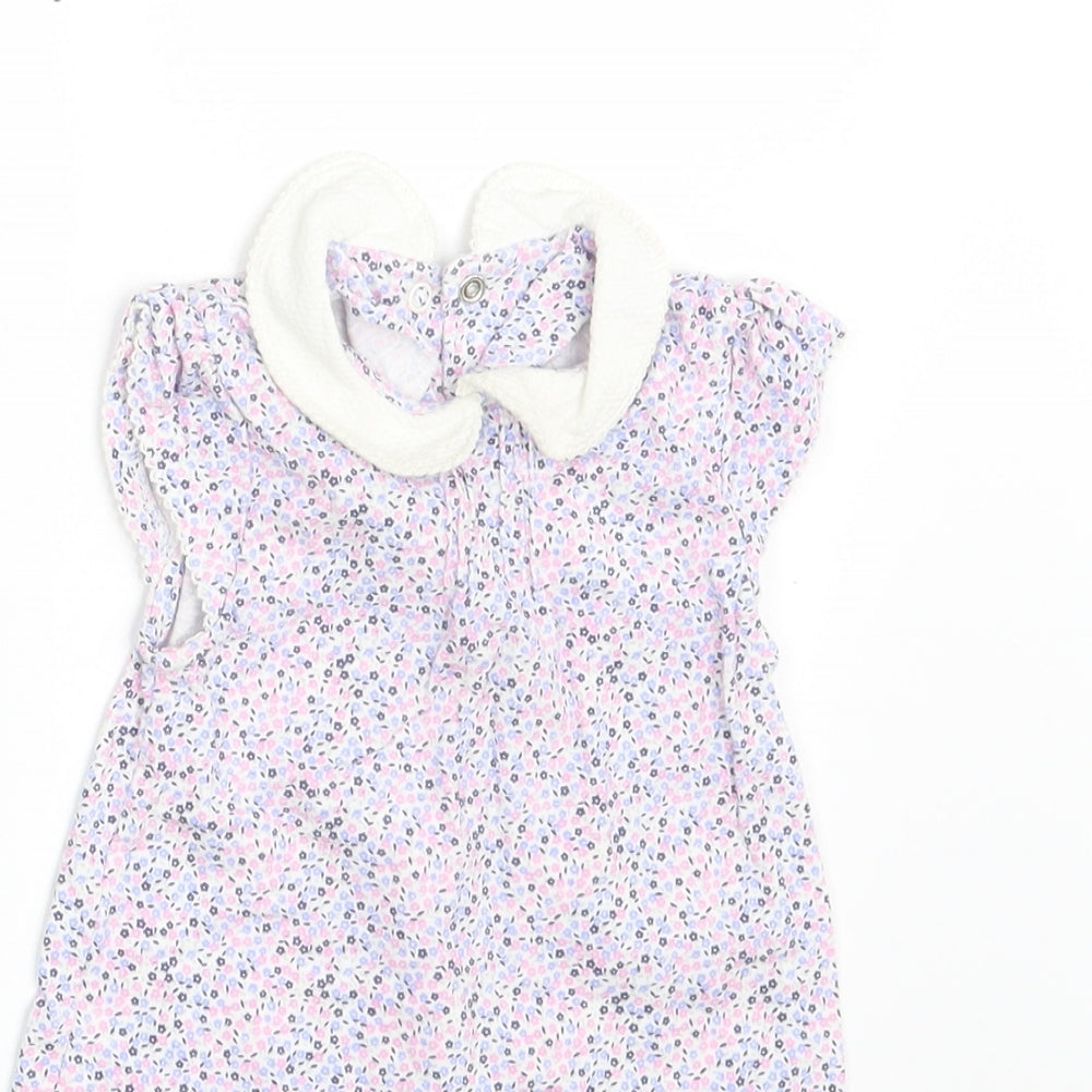 Mothercare Girls Multicoloured Floral  T-Shirt Dress  Size 3-6 Months