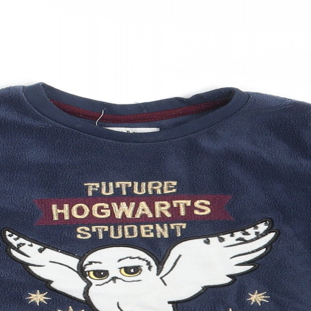 Harry Potter Girls Blue Animal Print  Pullover Jumper Size 24 Months  - Harry Potter