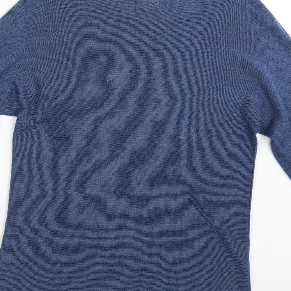 Amanti Womens Blue   Pullover Jumper One Size