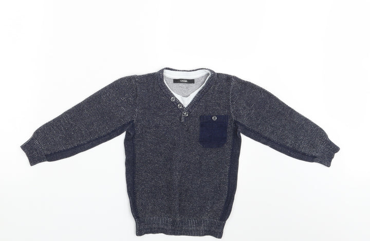 George Boys Blue Pullover Jumper Size 5-6 Years