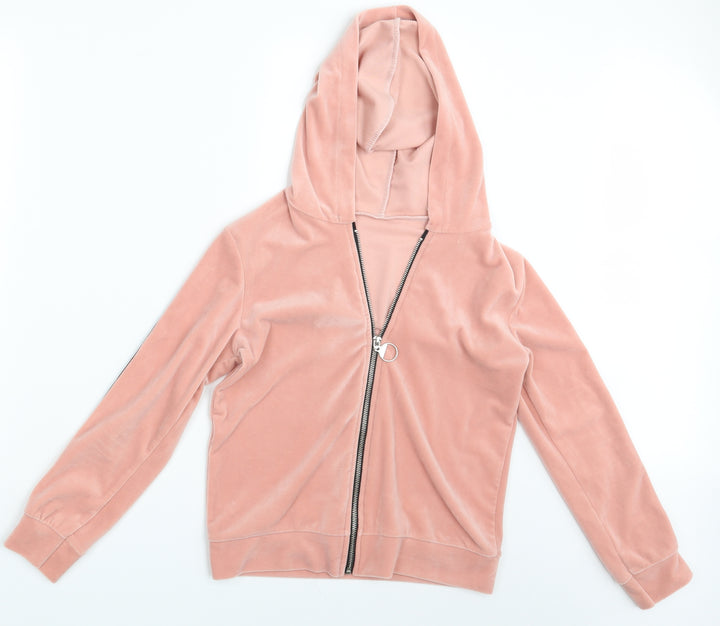 Preworn Girls Pink Full Zip Hoodie One Size - Dance & Impress