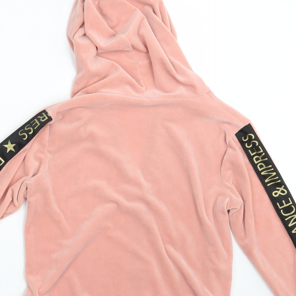 Preworn Girls Pink   Full Zip Hoodie One Size  - Dance & Impress
