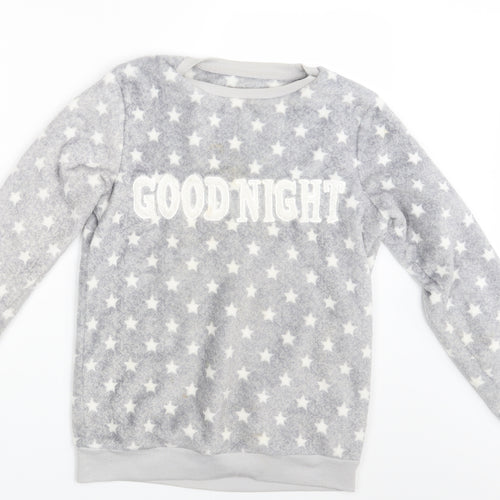 YD Girls Grey Polka Dot  Pullover Jumper Size 12-13 Years  - Goodnight